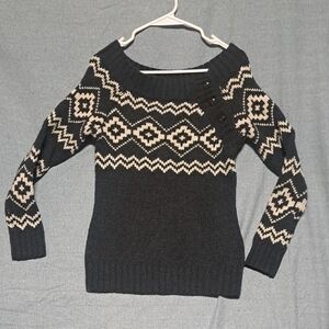 ✨❄️ LOLÉ Snowy Scandi Nordic knit Sweater  | Cozycore Dream (M)